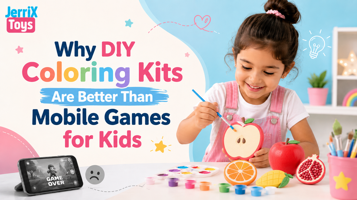 Why DIY Coloring Kits Are Better Than Mobile Games for Kids - JerrixToys