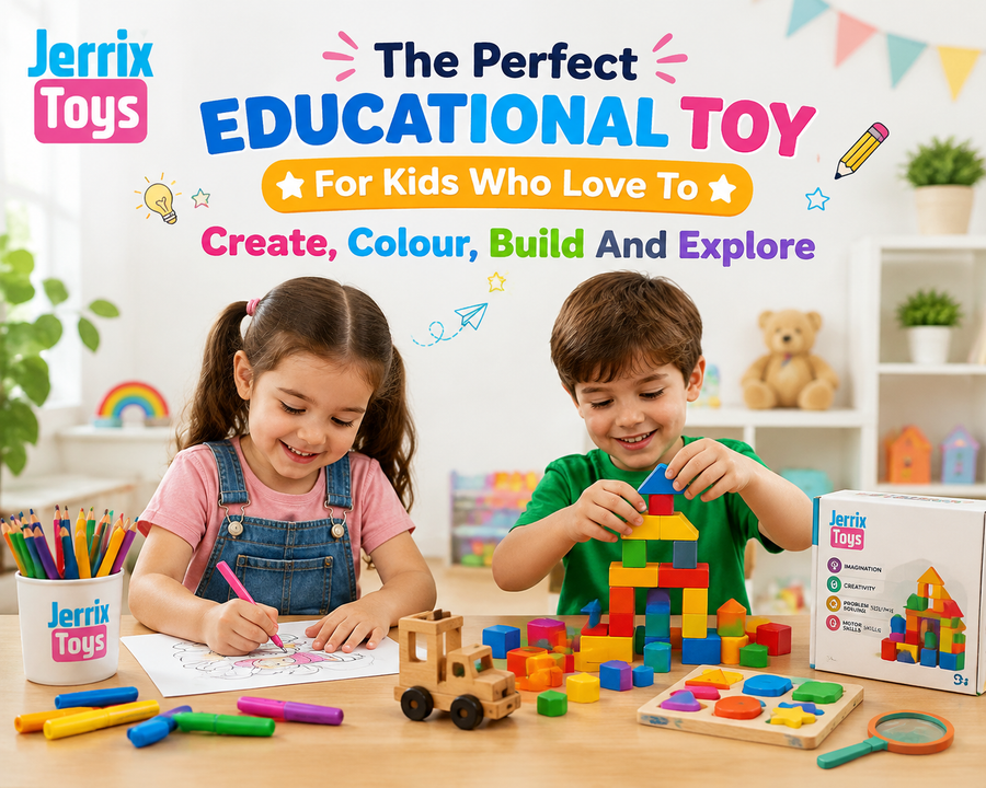 The Perfect Educational Toy For Kids Who Love To Create, Colour, Build And Explore.