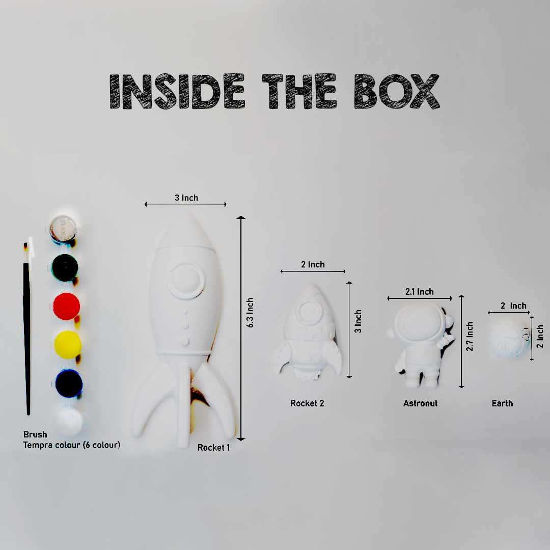 Rocket | 3+ years | DIY STEAM 3D Coloring kit