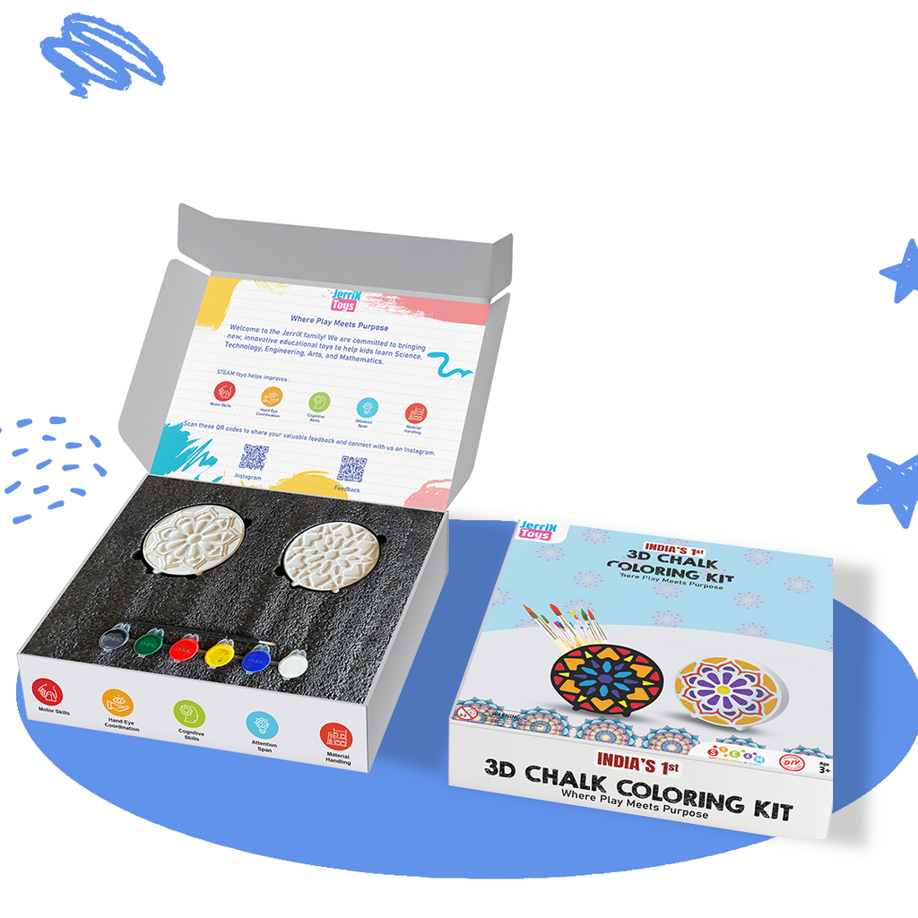 Mandala | 3+ years | DIY STEAM 3D Coloring kit