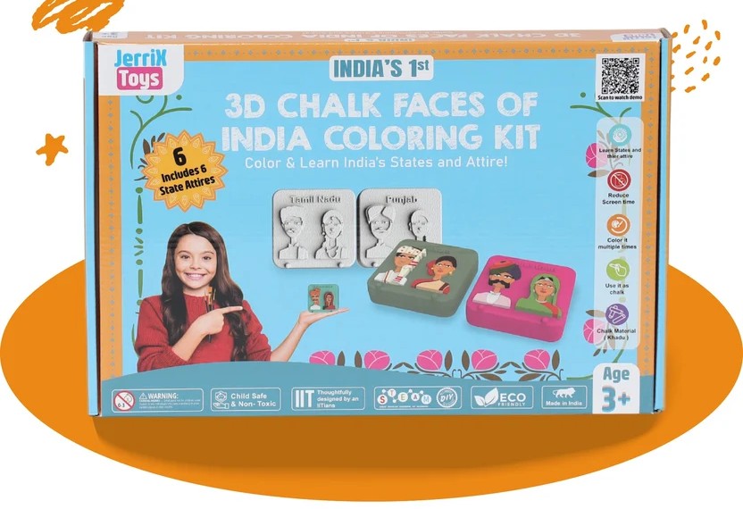 Faces Of India 3D Coloring Kits