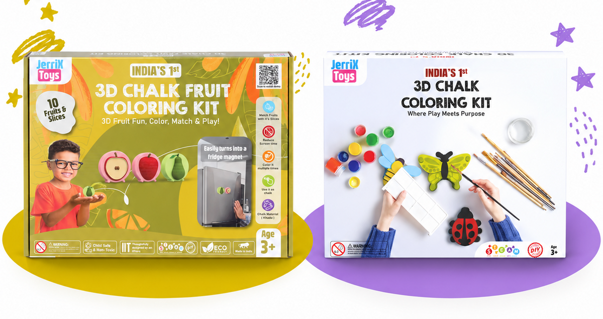 Fruit + Insect  3D Coloring Kits