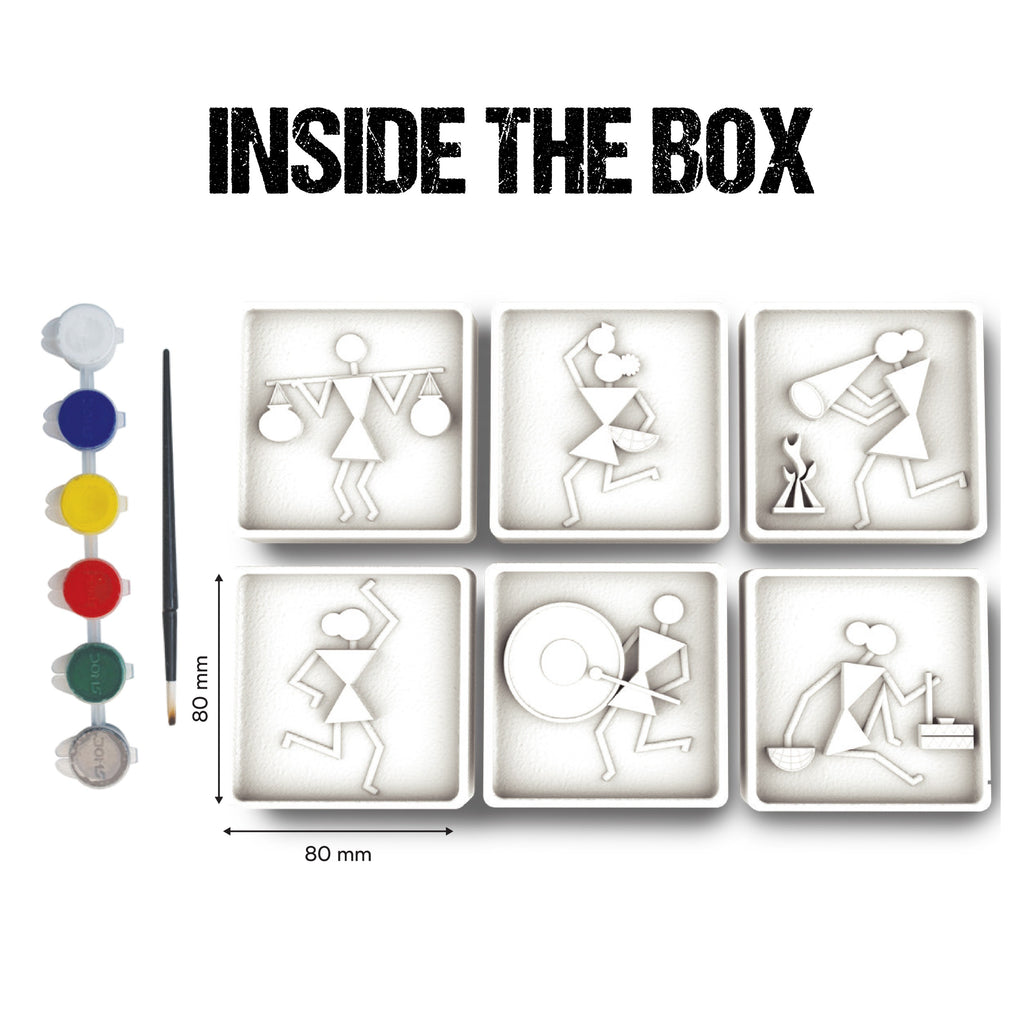 Warli | 3+ years | DIY STEAM 3D Coloring kit