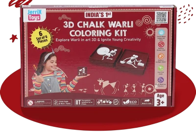 Warli 3D Coloring Kits