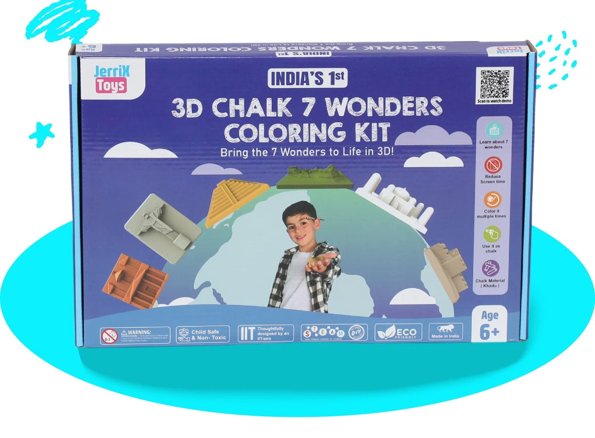 7 Wonders 3D Coloring Kits