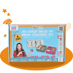 Faces Of India | 3+ years | DIY STEAM 3D Coloring kit