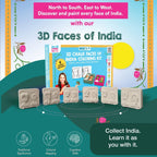 Faces Of India | 3+ years | DIY STEAM 3D Coloring kit