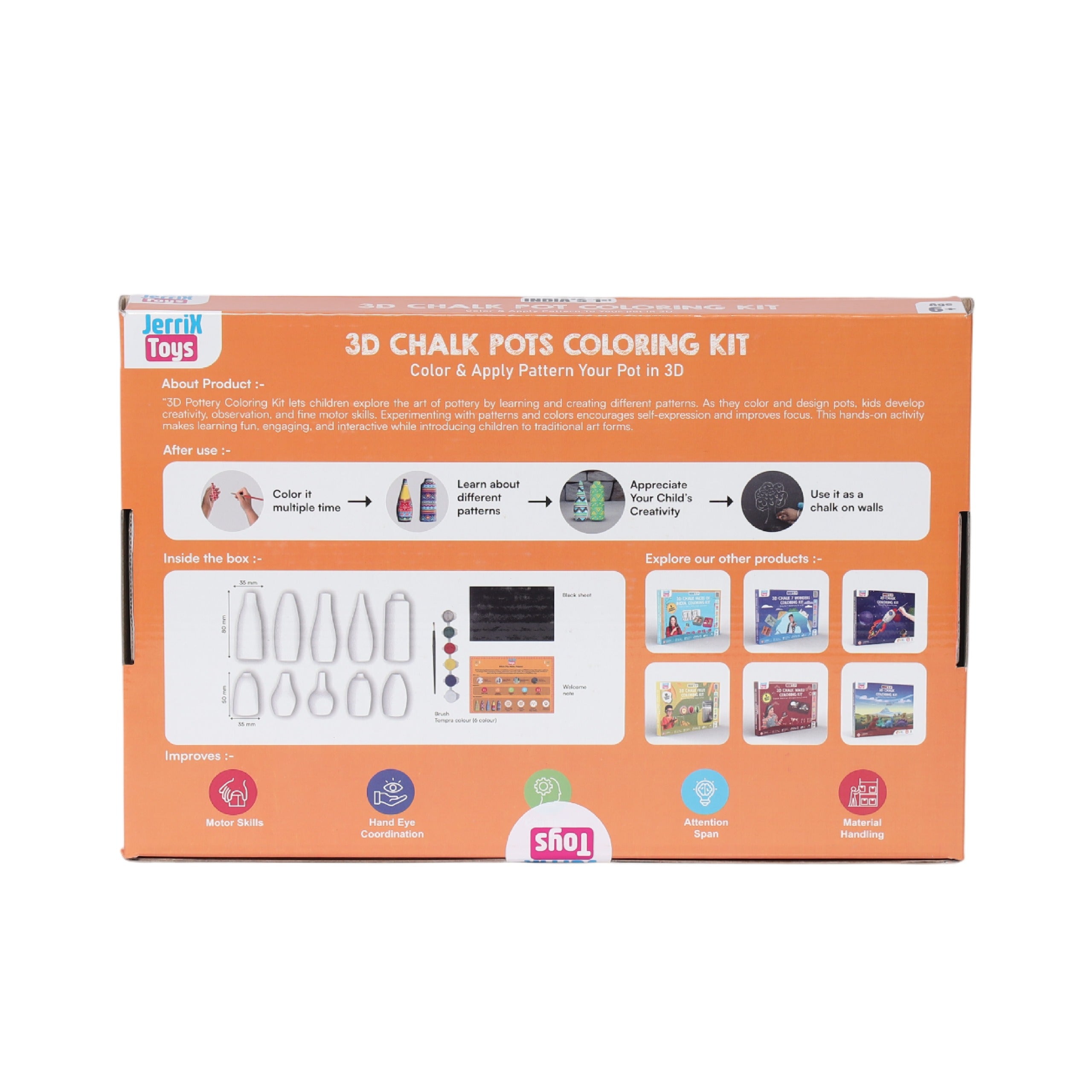 Pottery | 3+ years | DIY STEAM 3D Coloring kit