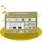  Fridge Magnet Fruits DIY 3D Chalk Colouring Kit for 3+ Kids - Educational Kit for Kids