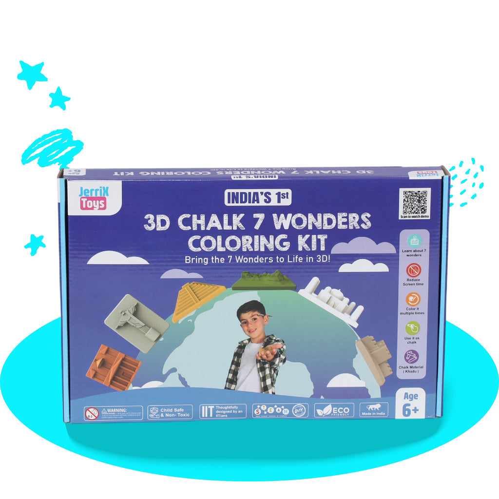 7 Wonders | 3+ years | DIY STEAM 3D Coloring kit