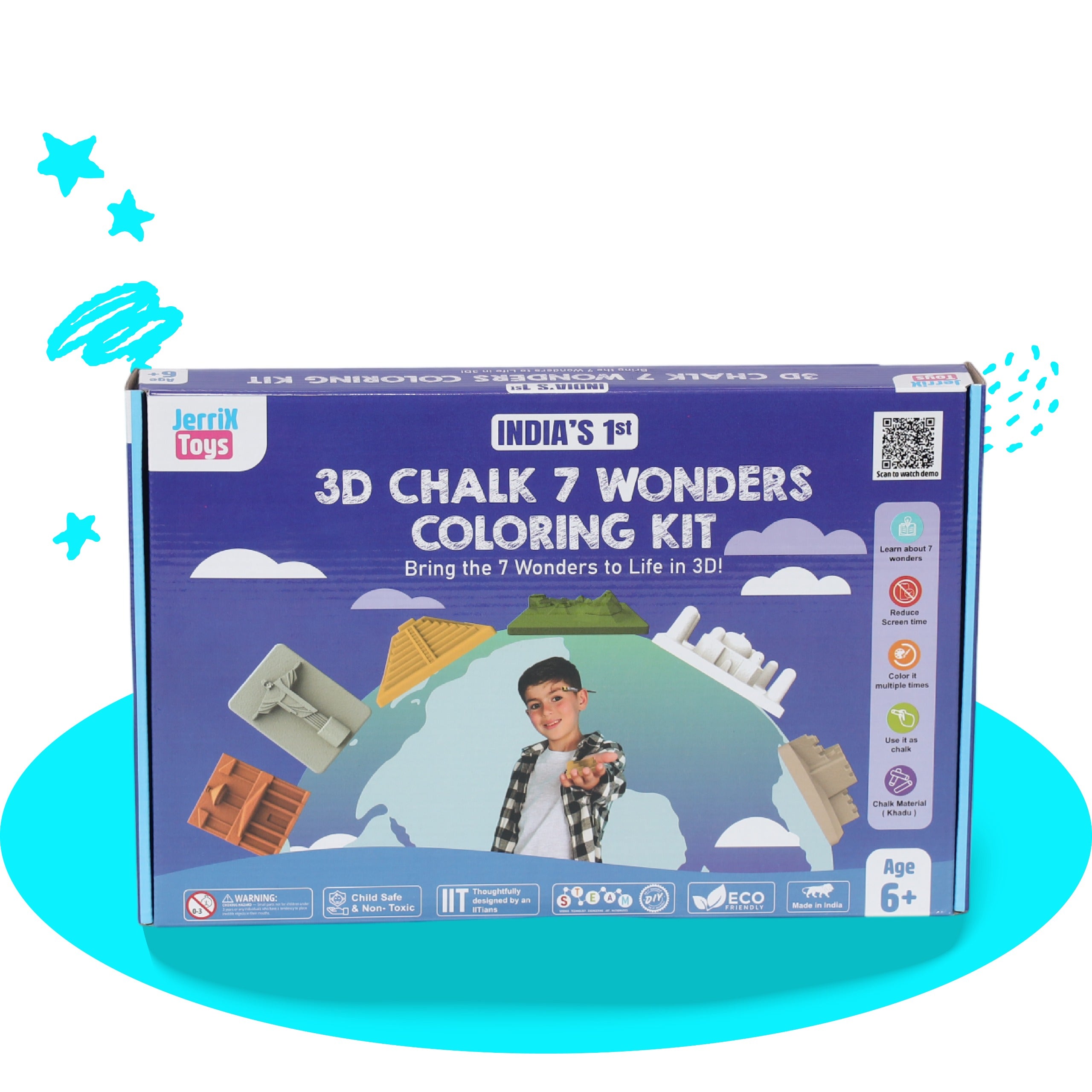7 Wonders | 3+ years | DIY STEAM 3D Coloring kit