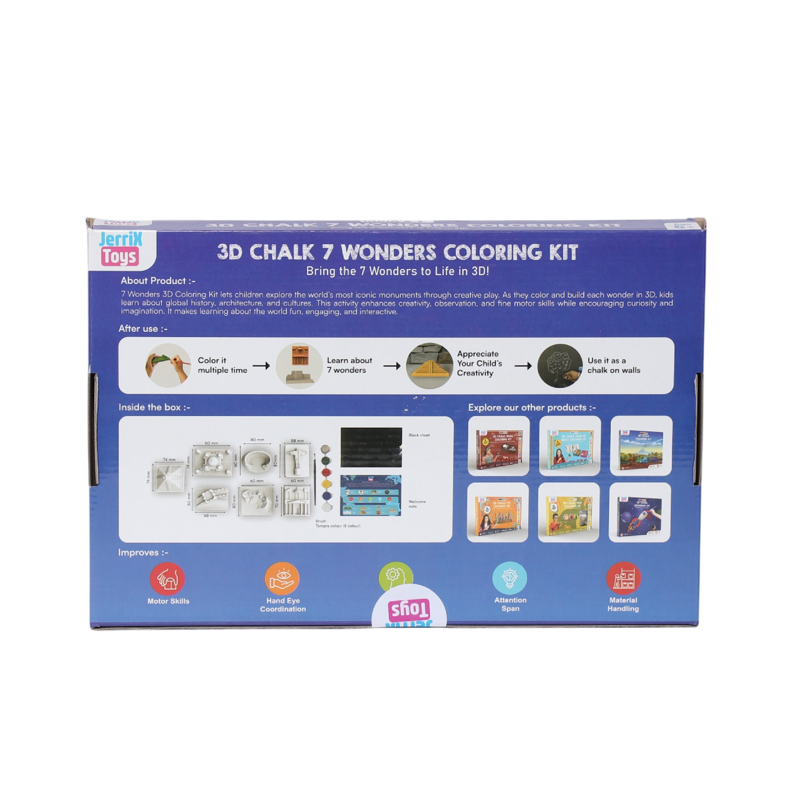 7 Wonders | 3+ years | DIY STEAM 3D Coloring kit